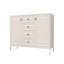 Buffet de rangement 40,16 ", armoire d'appoint autoportante à 4 tiroirs et 2 portes, armoire à tablettes réglables pour le salon, la cuisine, le vestibule, le couloir et la salle de lavage