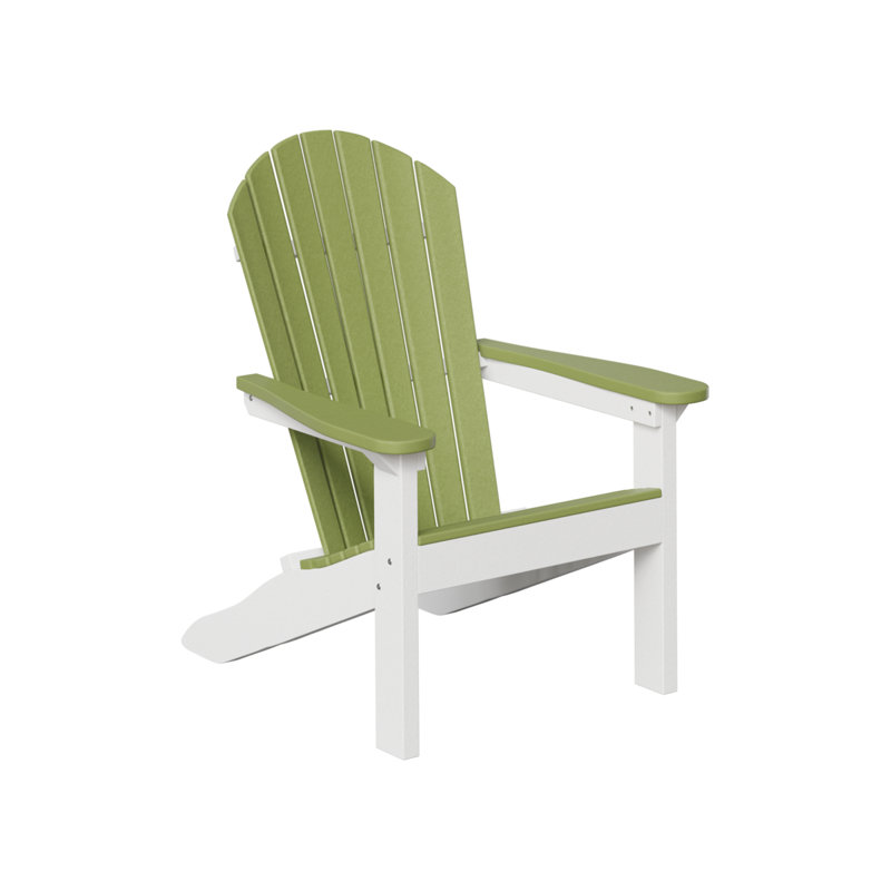 Berlin Gardens Kids Comfo Back Adirondack Chair, Kiwi Green