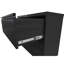 Classeur à 3 tiroirs avec serrure pour bureau à domicile - Fabrication en métal, glissières silencieuses à pleine extension, 110 lb par tiroir, tiroir latéral verrouillable noir mat
