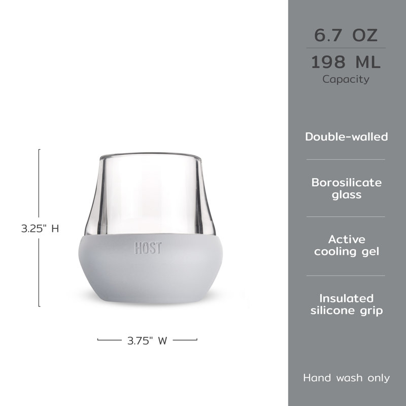 Ensemble de 2 gobelets en verre à dégustation en verre