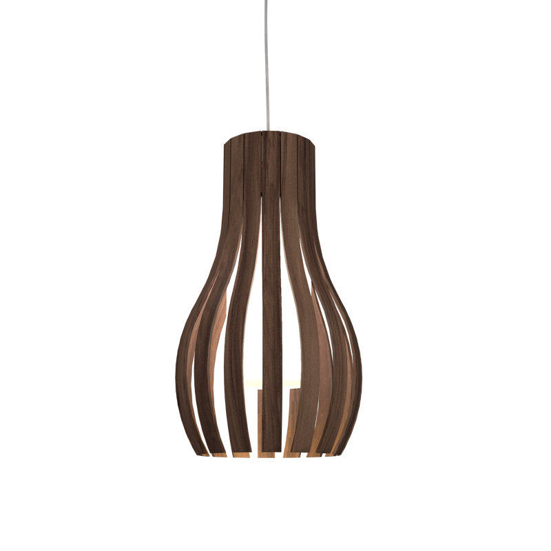 1 - Light Pendant, American Walnut, American Walnut