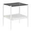 2 tables de bout pour le salon, verre trempé gris et L 19,1 po x l 15,51 po H 20,71 po, capacité de charge de 110 lb, surface lisse et table de 2, mobilier de pièce, apparence élégante-251482026-251482025