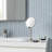 Simplehuman 5" Round Rechargeable Mini Travel Sensor Makeup Mirror, 10x Magnification