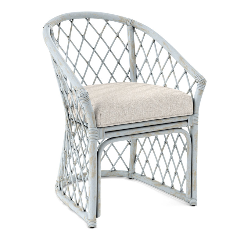 Raleigh Dining Armchair, Bisque, Navy Textured, 0805-61
