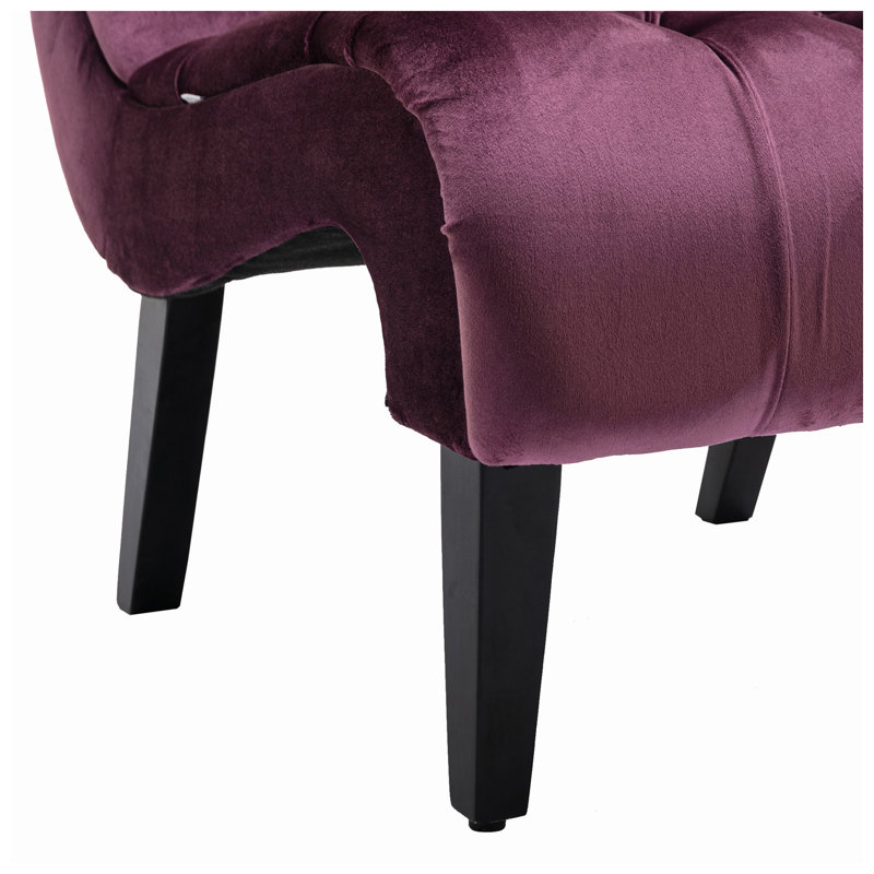 Fauteuil demi-tonneau COOLMORE l 22,83 po x P 30,71 po x H 33,86 po, Purple