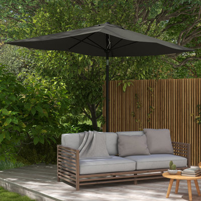 205cm X 290cm Rectangular Tilt Beach,Traditional Parasol