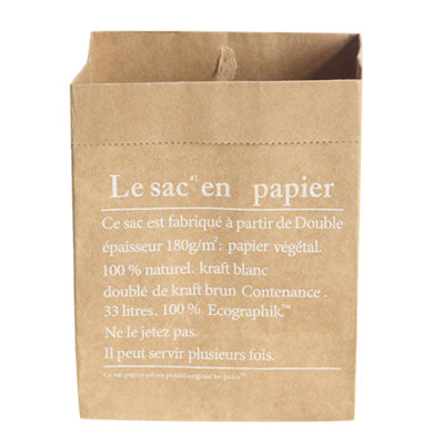 Mignon sac de rangement en papier kraft