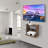 Wooden Floating Shelf Wall Mount Projector Router TV Bracket, Brown