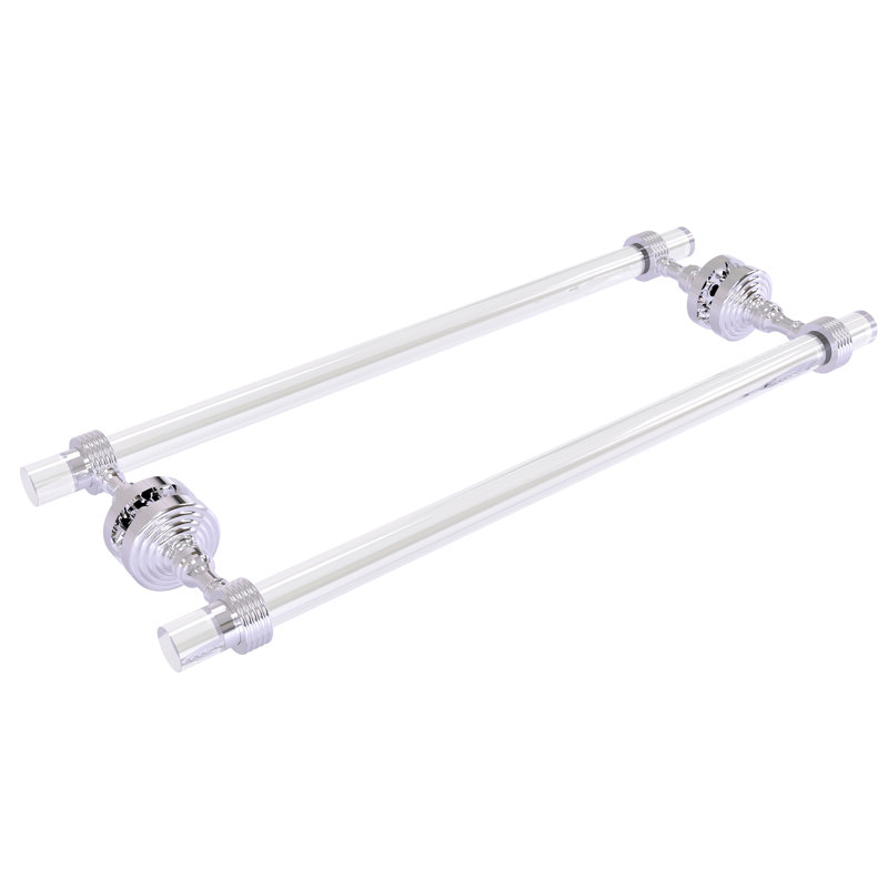 Porte-serviettes 8,7 po pour porte de douche en verre Jarrell, Chrome poli
