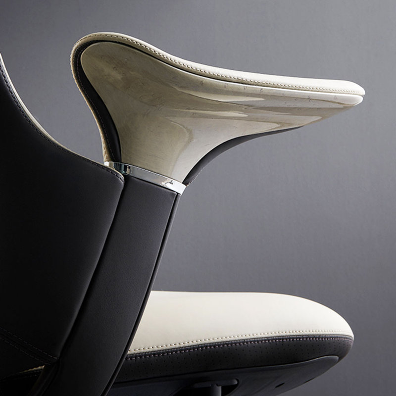 Task Chair with Headrest, Beige