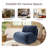 Caleb Swivel Upholstered Accent Chair with Removable Back Cushion-648039775