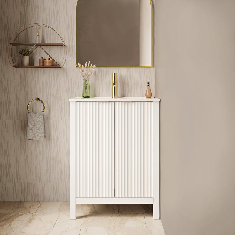 Meuble-lavabo blanc Bastille
