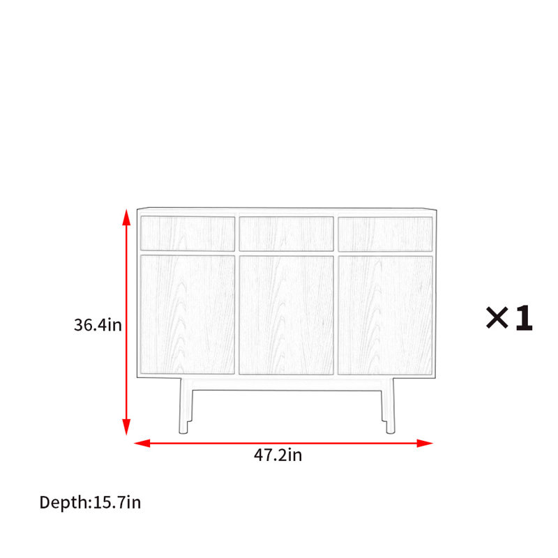 Armoire d'appoint moderne et simple