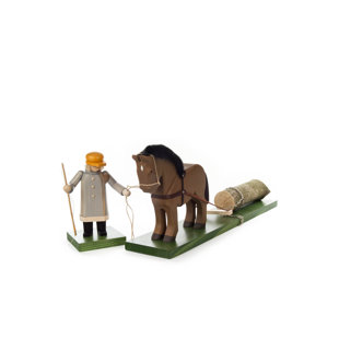 Fumoir dregene-bûcheron avec cheval
