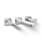 Parallel Wall-Mount Bathroom Sink Faucet Trim