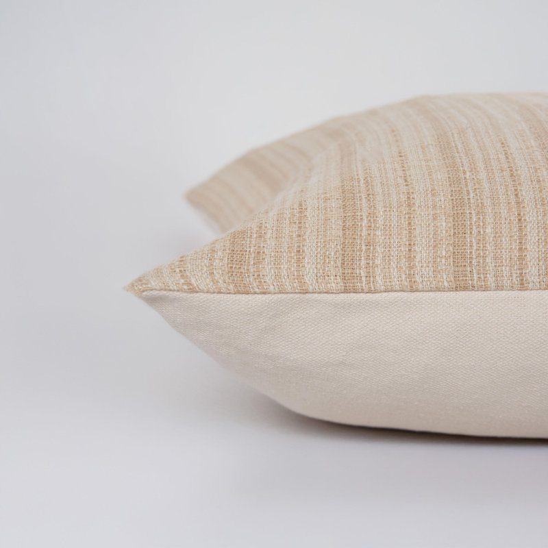 Donny Osmond Home 100% Cotton  Throw Pillow, Beige, Down Blend