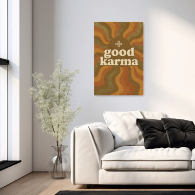 «Karma Waves», impression rétro d'art mural rétro