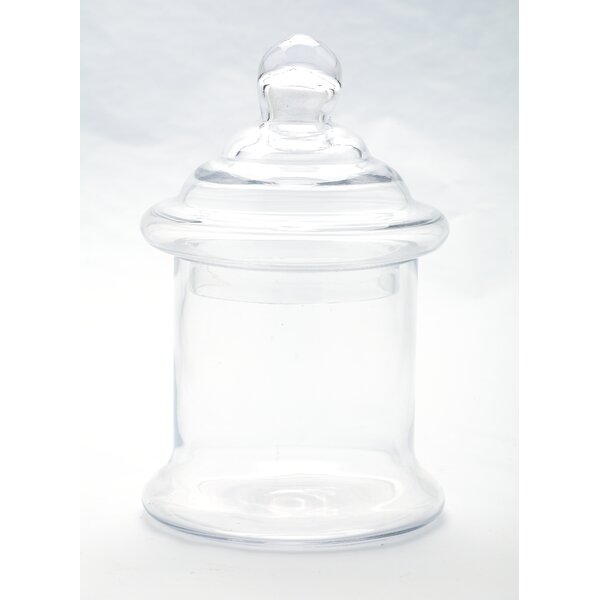 Winston Porter 3 Tier Clear Glass Apothecary Jar