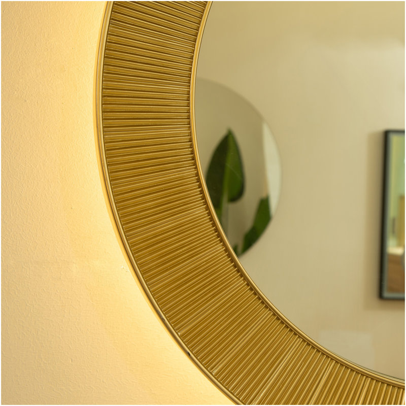 Miroir 31 po Cyclis, Doré/argent