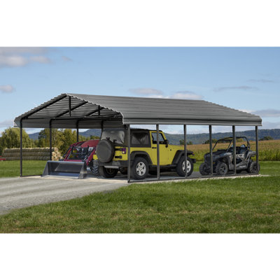 Galvanized Steel Carport, 20X24X7