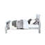 Lit très grand Eastern en platine, style classique, 47 po Hauteur, lit de style Platine gris argenté, aspect élégant, bois synthétique, 80 x 90-1684971061-1684971050