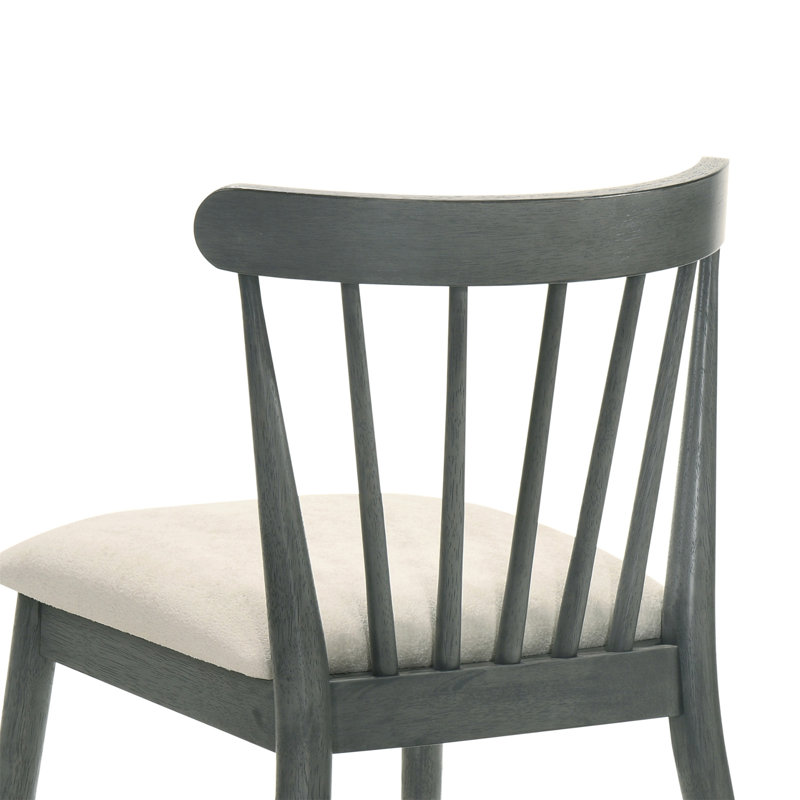 Ensemble de 2 pièces pour chaise de salle à manger rustique moderne de style campagnard au design rétro, facile à assembler