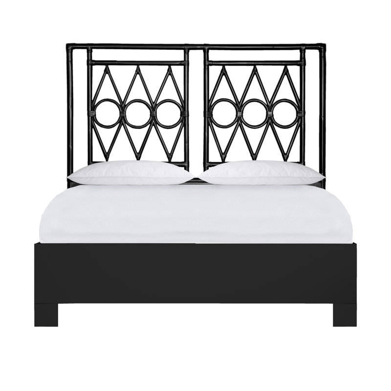 Lit plateforme Michelle, Grand, Noir