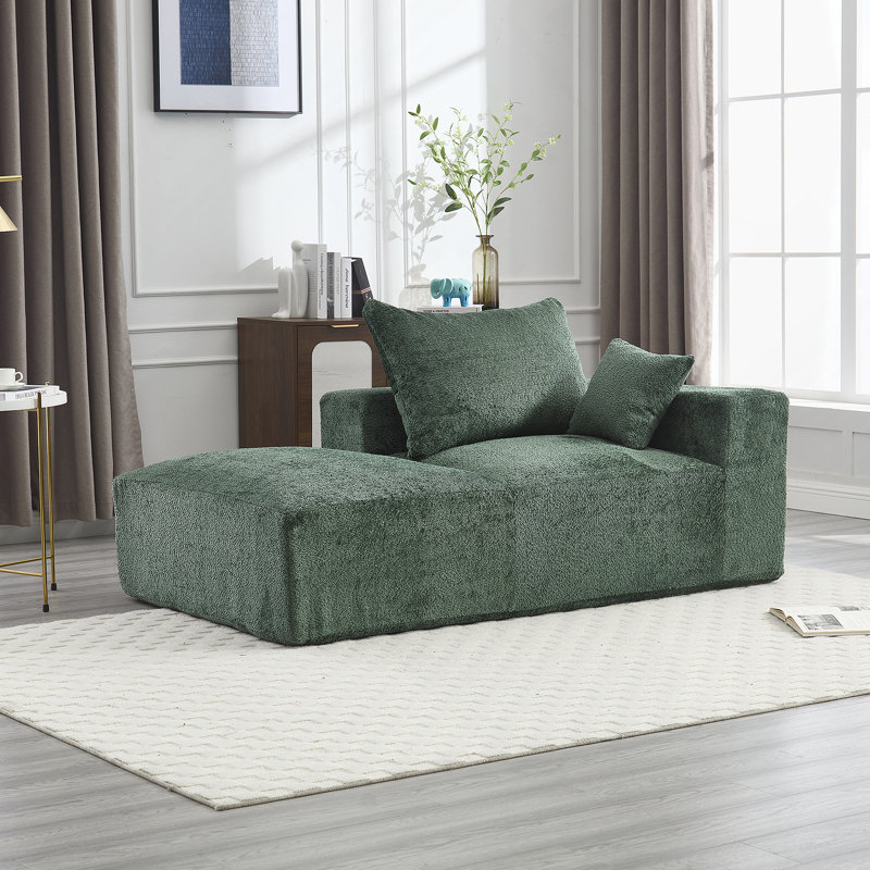Canapé Boucle 67,72 "l, Tissu vert