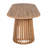Markiyah Patio 4-Person Acacia Wood Dining Set With Woven Seats & Dual Slatted Pedestal Base-130003373
