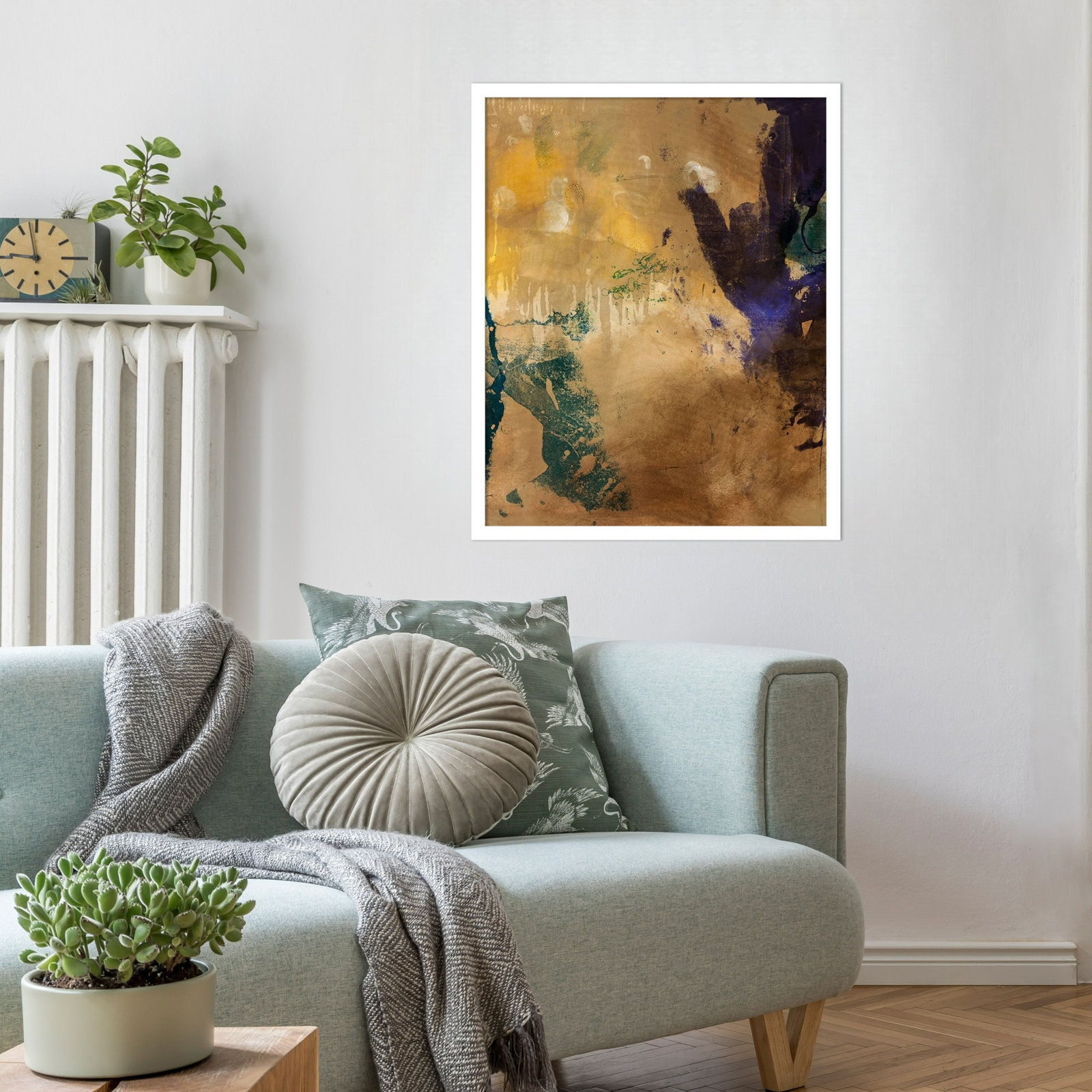Flagler "Amber Haze No. 1" Print, 25" H x 21" W, White