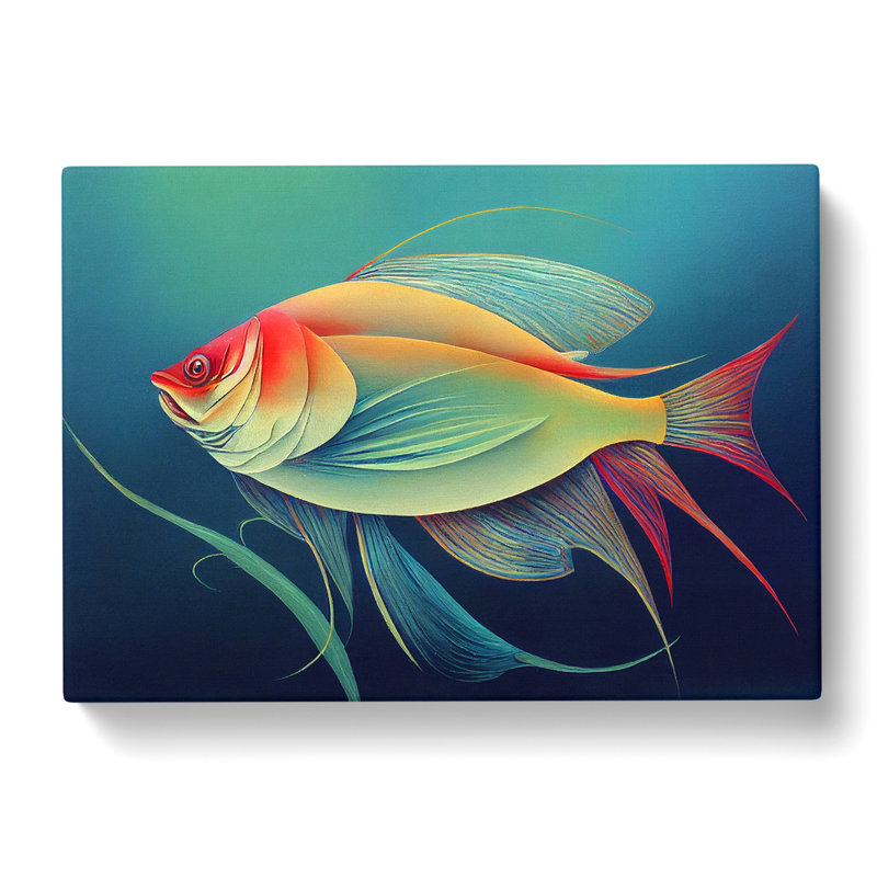 Fish Portrait Vol.3 - Wrapped Canvas, 35cm H x 50cm W x 3cm D