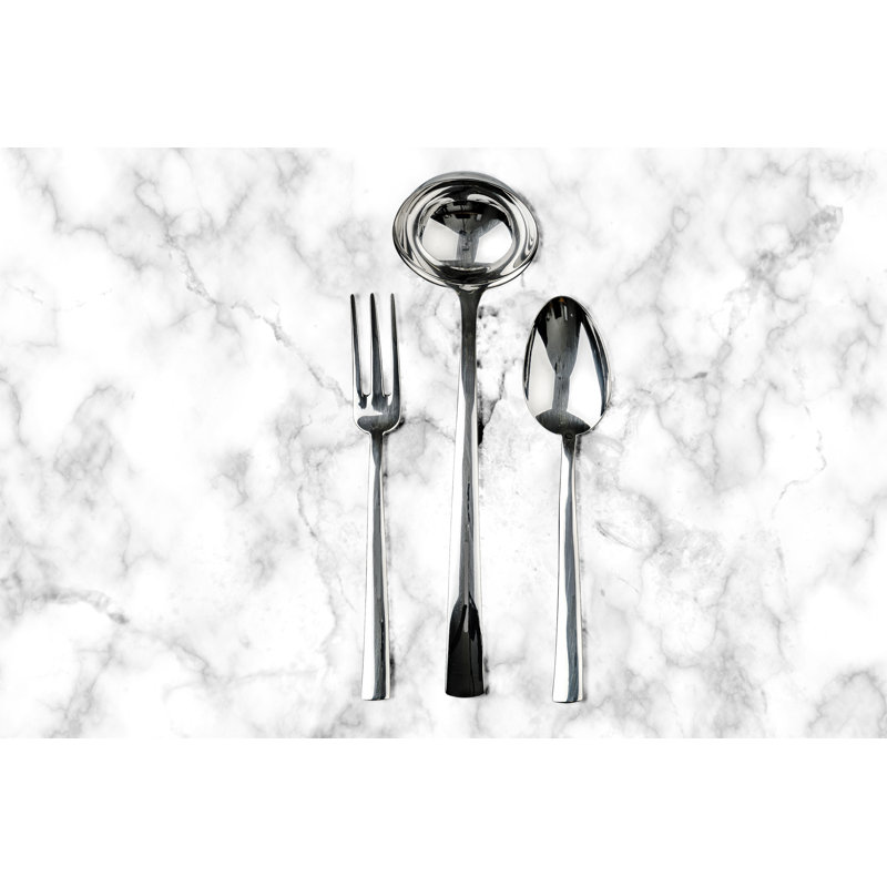 Atena 3 Piece Stainless Steel Hostess Set