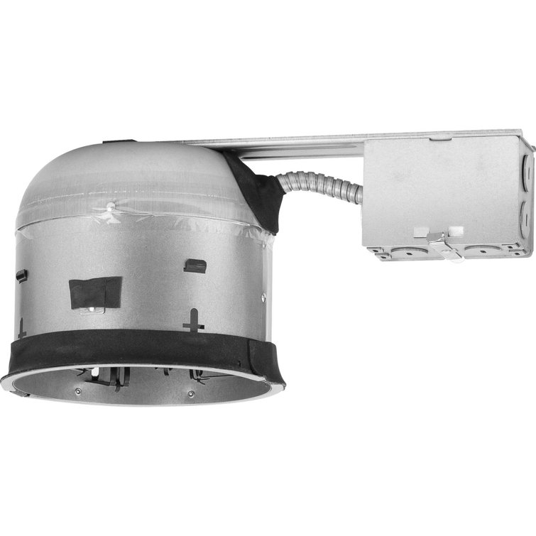 6" Steel Recessed Shallow New Construction Housing With Quick Link Connector For 6" Trim