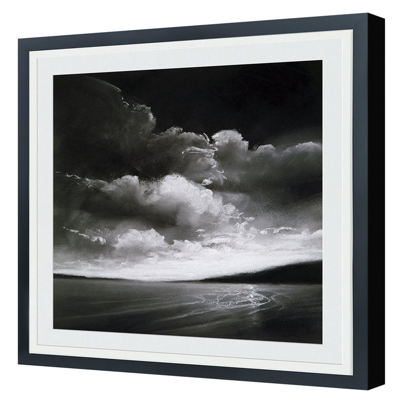 Moonlit Bay II Print by Levinstone, Donna, Black Single Picture Framed