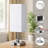 14'' Minimal Table Lamp with Touch Control, AC Outlet and USB A&C Ports
