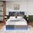 Upholstered Bed With Storage, Rgb Lights And Usb Ports-924708319-924708317