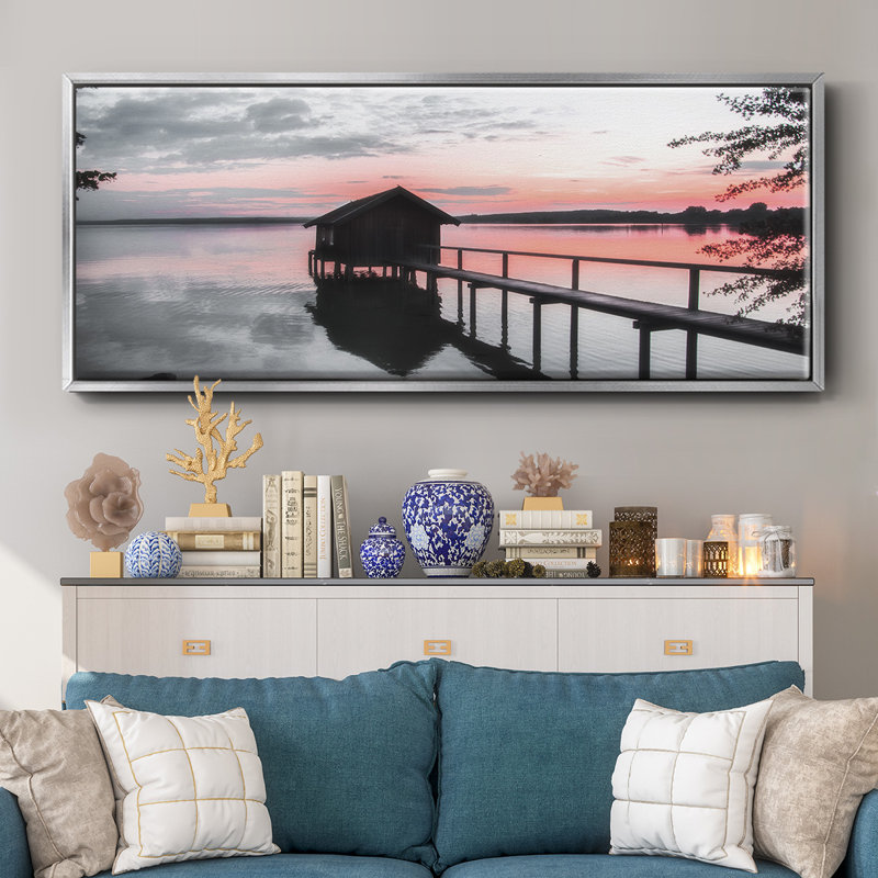 October Sunset- Framed Canvas
