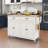 Versatile Kitchen Island Cart with Multiple Storage Options and Mobility-649912899