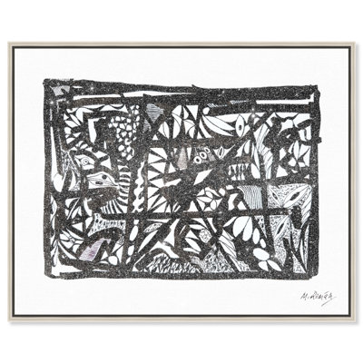49870 Manuel Roman - Catch Canvas Abstract Print by Oliver Gal, Black Frame, 20 x 16