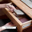 Bureau en L en bois massif avec 1 tiroir Burlywood-810959259-810959257-810959254