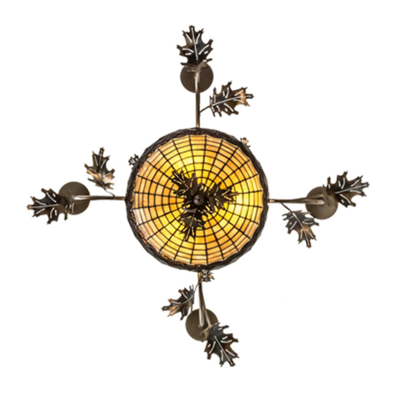 Greenbriar Oak 9 - Light Chandelier