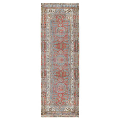 Tapis oriental gris / orange