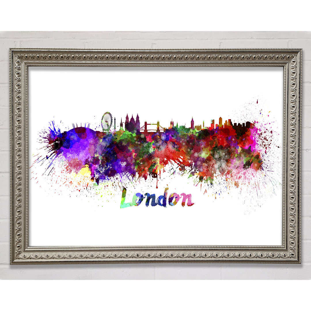 Rainbow London Splash 1 - Druck