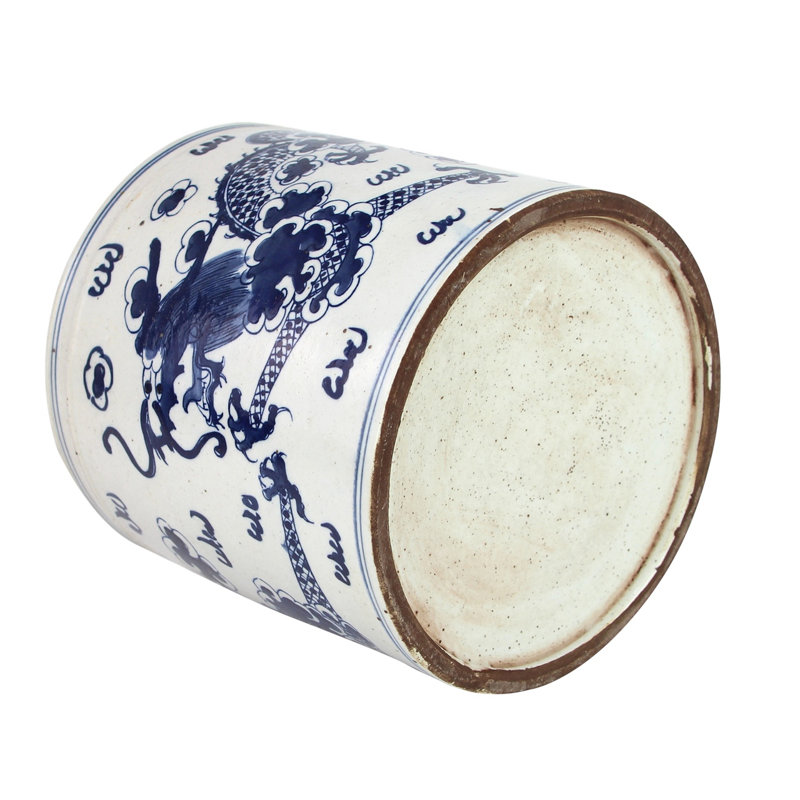 Pot de fleurs en porcelaine à motif dragon