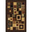 Tapis géométrique noir / brun Ferrell-2040401861