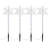 Set of 4 Snowflake Garden Stake