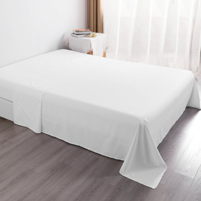 Microfiber Flatweave Solid Colour Flat Sheet