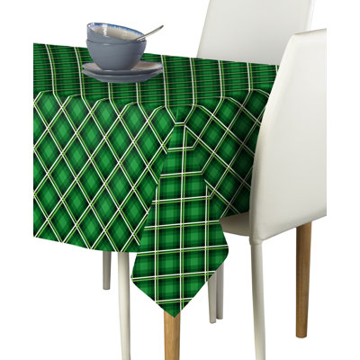Kendala St. Patrick's Plaid Tablecloth