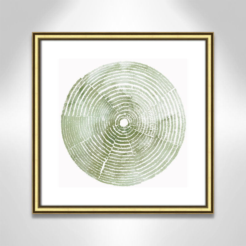 Camoni Reaching Balance I - impression encadrée sur papier, Papier avec cadre doré, H 18,25 po x l 18,25 po x P 0,88 po