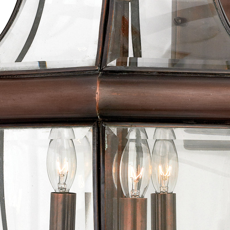 Newbury Solid Brass Wall Light, Aged Copper